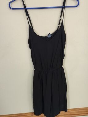 Black Spaghetti Strap Romper